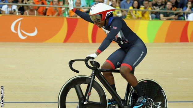 Kadeena Cox at the Rio Paralympics