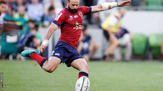 Worcester-bound Jono Lance in action for Queensland Reds