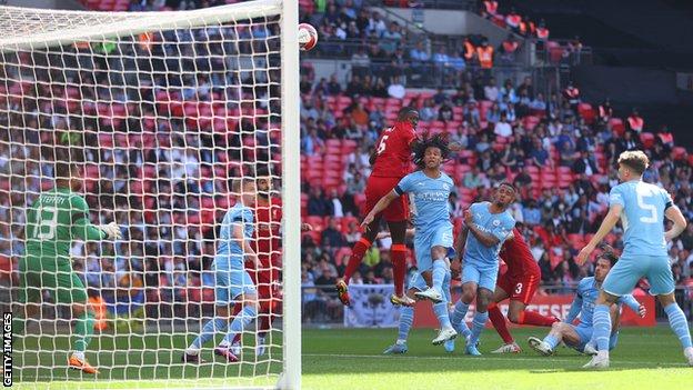 Ibrahima Konate's opener was his third goal in three games, having scored in both Champions League quarter-final legs against Benfica