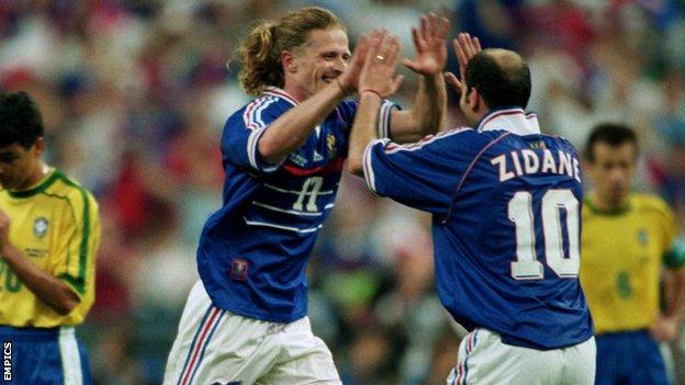 Emmanuel Petit and Zinedine Zidane