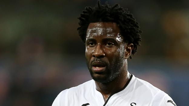 Wilfried Bony vows to battle for Swansea City cause - BBC Sport