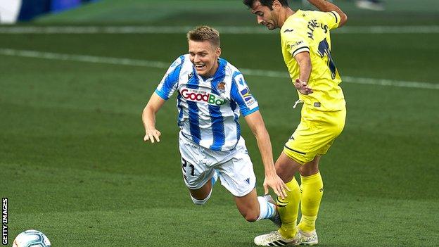 Martin Odegaard in action for Real Sociedad