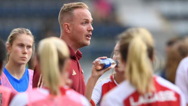 Jonas Eidevall took over at Arsenal in June 2021 and led them to the Women's League Cup last season