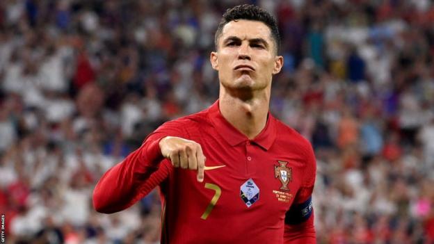 Portugal forward Cristiano Ronaldo celebrates
