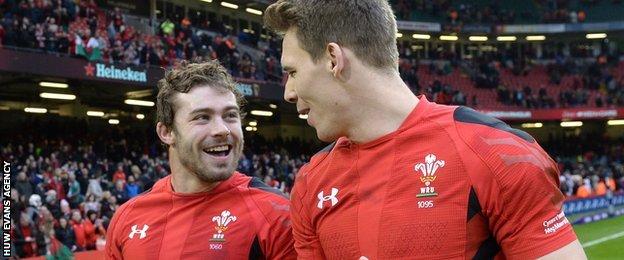 Leigh Halfpenny and Liam Williams