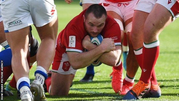 Ken Owens has now scored five tries in 81 internationals for Wales and played two tests for the British and Irish Lions