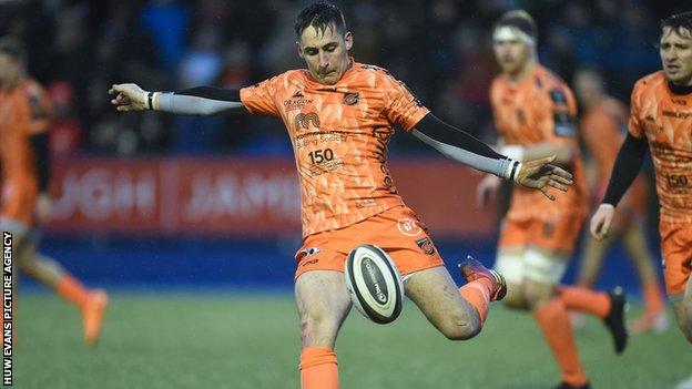 Fly-half Sam Davies has scored 144 points in 16 games for the Dragons