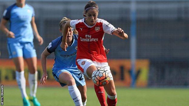 Vicky Losada en el Arsenal