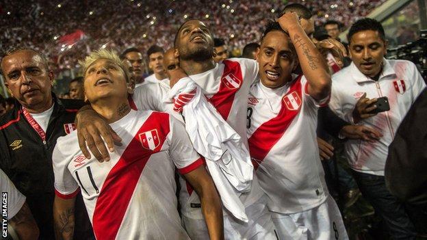 Peru celebrate qualification for World Cup