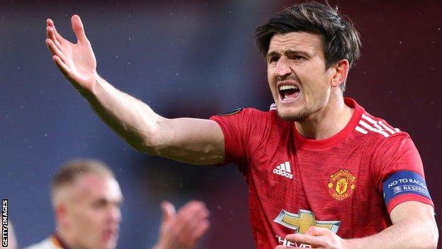 Harry Maguire in action for Manchester United