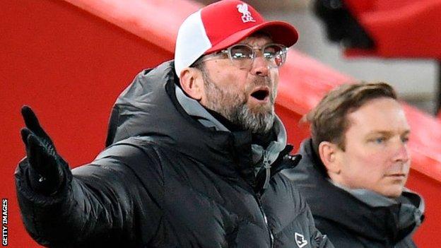 Liverpool boss Jurgen Klopp says his players are 'on fire to strike back'  after winless run - BBC Sport