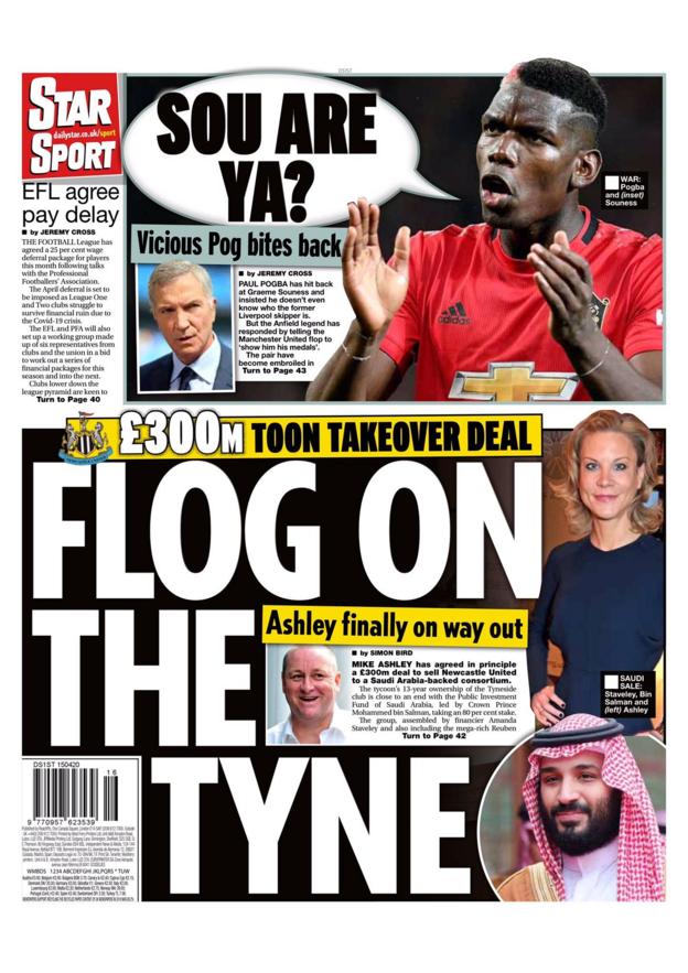 Wednesday's Star back page