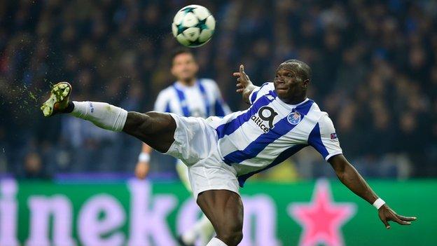 Vincent Aboubakar in action for Porto