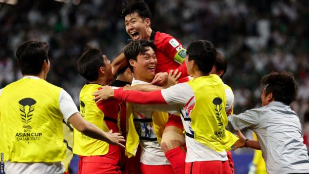 South Korea celebrate