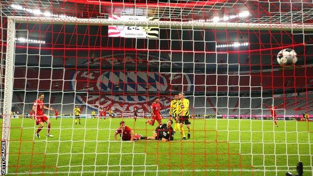 Joshua Kimmich scores the winner for Bayern Munich in the Supercup