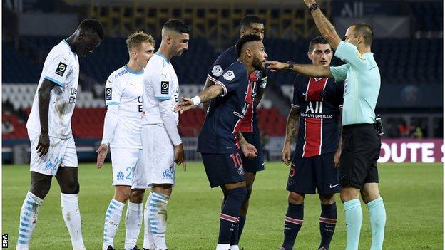 in_pictures Neymar is sent off