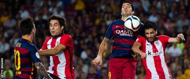 Messi sent off as Athletic Bilbao sink Barcelona to win Spanish Super Cup, Barcelona