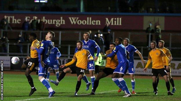 Newport County's last game was a 2-0 defeat at Carlisle United on 10 March