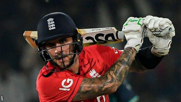 Alex Hales was back in an England shirt for the first time since 2019 and hit 53 in the first T20