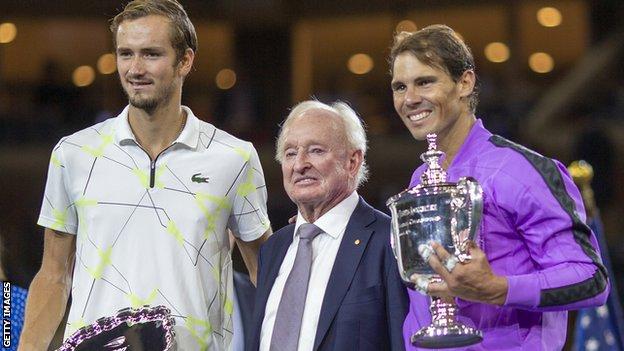 Rafael Nadal (right)