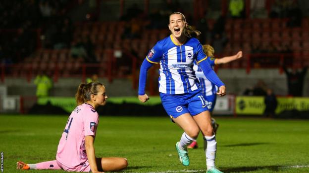 Elisabeth Terland scores for Brighton