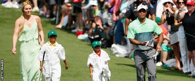 Lindsey Vonn, Tiger Woods, and the golfer's children