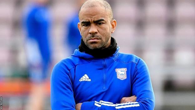 Kieron Dyer during an Ipswich Town coaching session