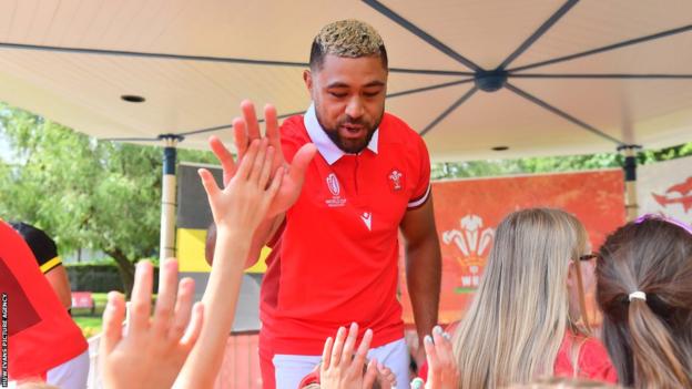 Taulupe Faletau modelled the Wales World Cup jersey but has not been involved in any of the warm-up games and missed the training camp in Turkey