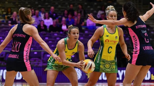 Scotland take on Australia at the Netball World Cup