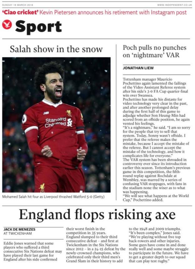 Sunday's back pages - BBC Sport