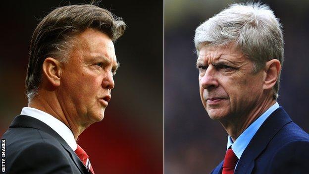 Louis van Gaal and Arsene Wenger