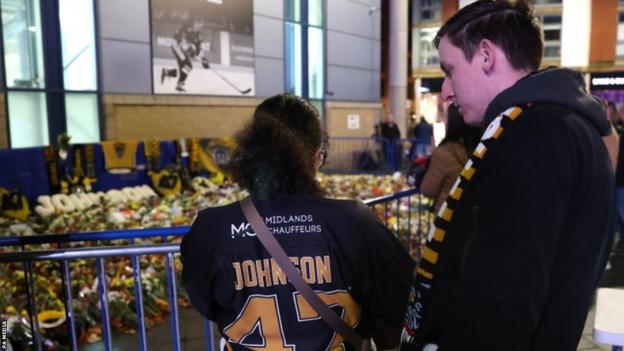 Fans pay tribute to Adam Johnson