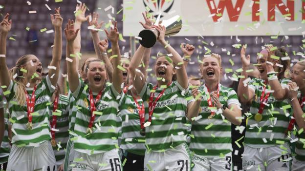 Celtic celebra ganar la Copa Escocesa Femenina