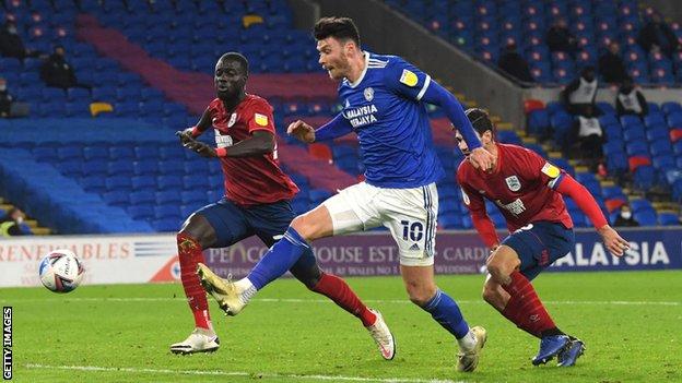 Cardiff City 3 0 Huddersfield Town Kieffer Moore Double Helps Bluebirds To Victory Bbc Sport