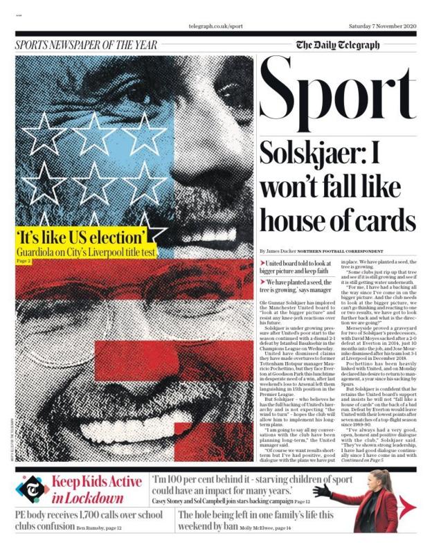 Saturday's back pages - BBC Sport