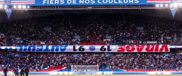 PSG fans against Marseille