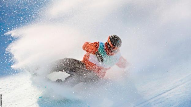 Niek Van Der Velden during the 2022 Winter Olympics.