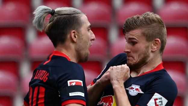 Bundesliga: Timo Werner scores three as Leipzig thrash Mainz ...