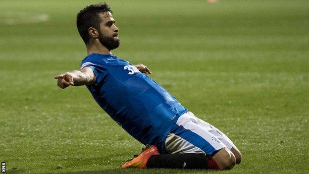 Rangers winger Daniel Candeias