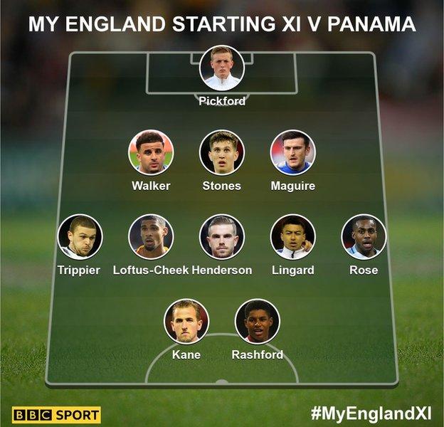 World Cup 18 Your England Team To Face Panama c Sport