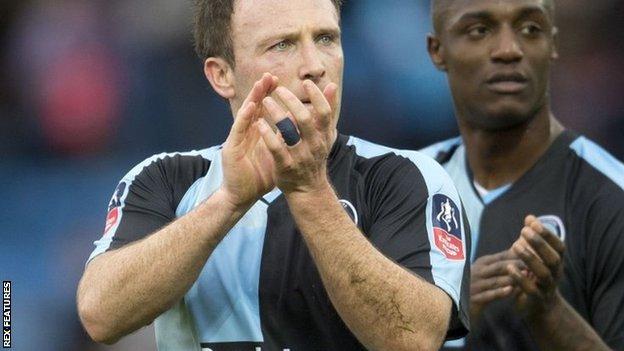 Garry Thompson (left) scored for Wycombe