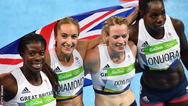 Rio Olympics 2016: Great Britain women win 4x400m bronze, US take gold ...