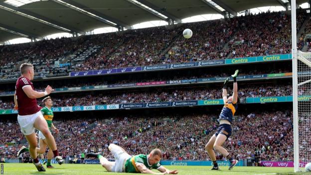 Action from last year's All-Ireland Football Final between Kerry and Galway at Croke Park