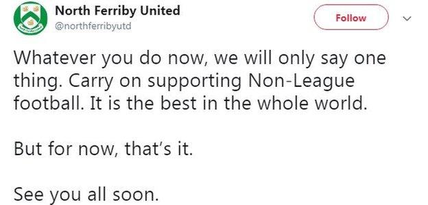 North Ferriby United on Twitter