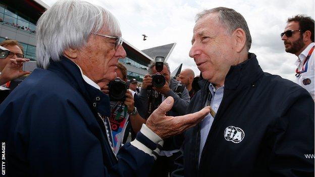 Bernie Ecclestone and Jean Todt
