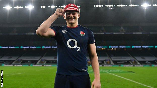 Jack Willis in his England cap