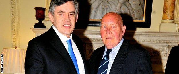 Ron Springett and Gordon Brown