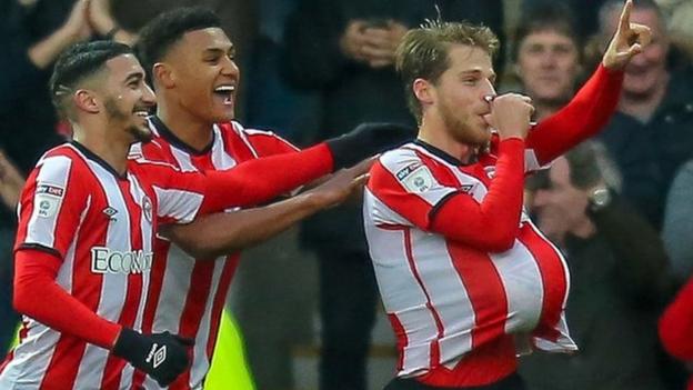 Brentford 7-0 Luton Town: Josh Dasilva hits hat-trick in ...