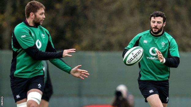 Iain Henderson and Robbie Henshaw