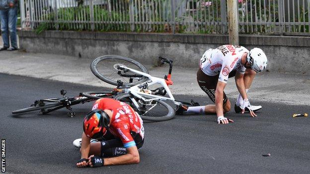 Mikel Landa and Francois Bidard